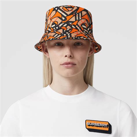 burberry bucket hat orange|Burberry bucket hats for women.